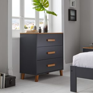 Cómoda de madera barata Jade color gris | Cómoda Jade