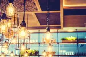 como iluminar un restaurante